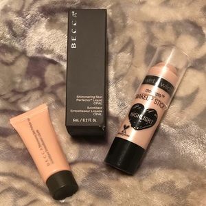 Becca highlighter and glow stick